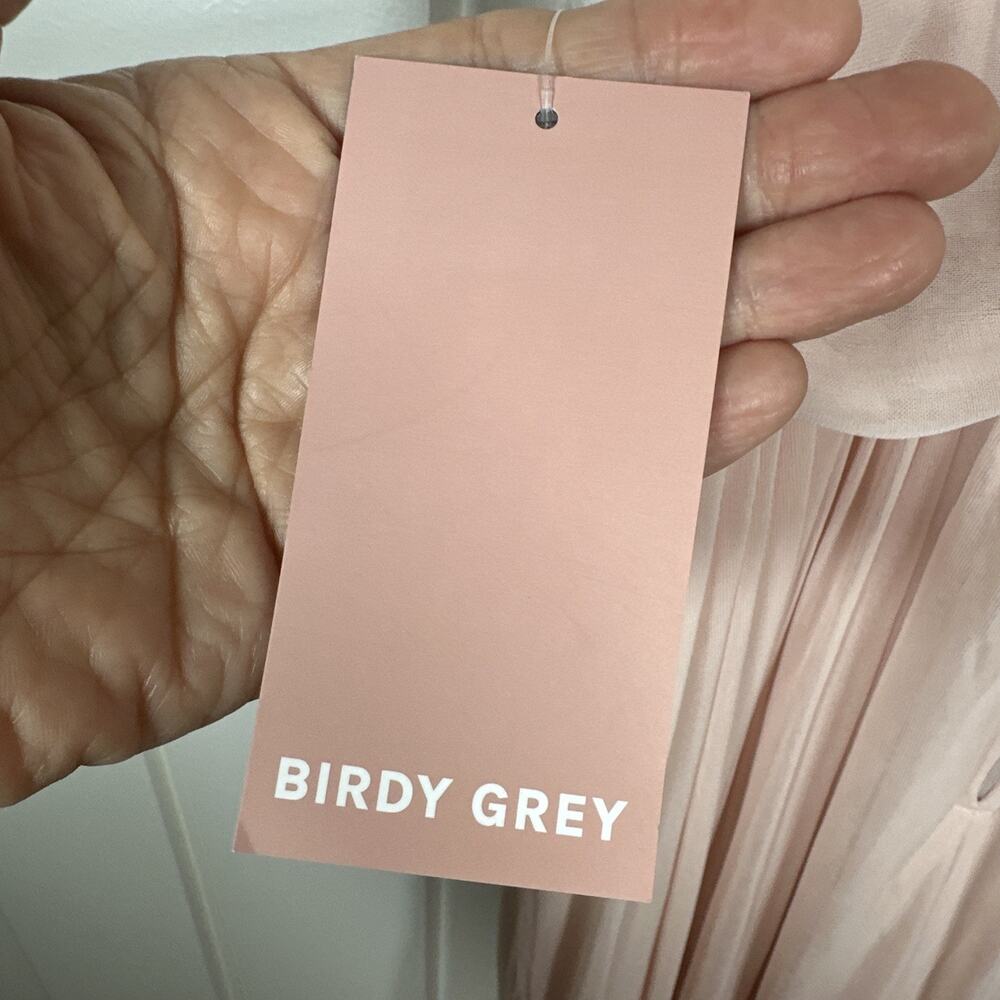 Birdy Grey Dress XS Pale Blush Kiko Halter Formal‎ Bridesmaid Maxi Dress NWT! - Picture 8 of 12